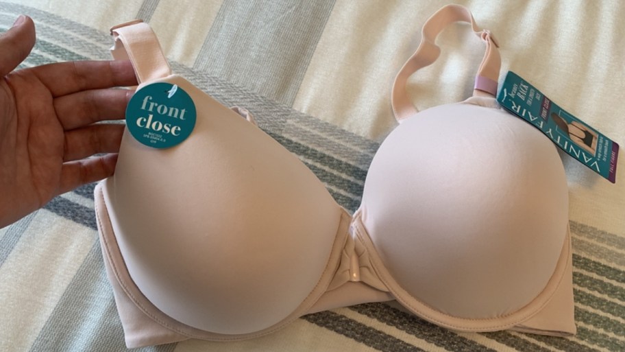 a nude vanity fair breathable luxe bra