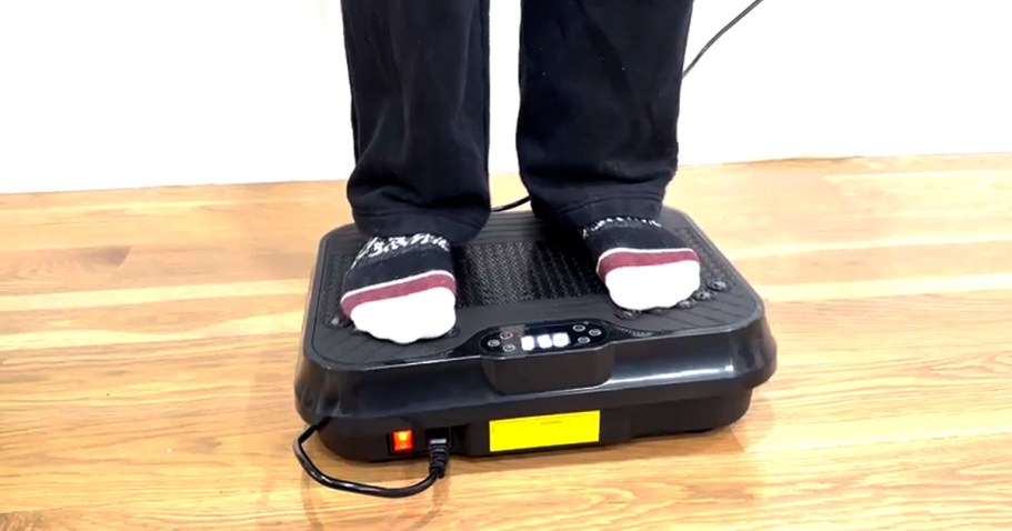 Vibration Plate Exercise Machine w/ Resistance Bands Just $39.99 Shipped on Amazon (Reg. $125)