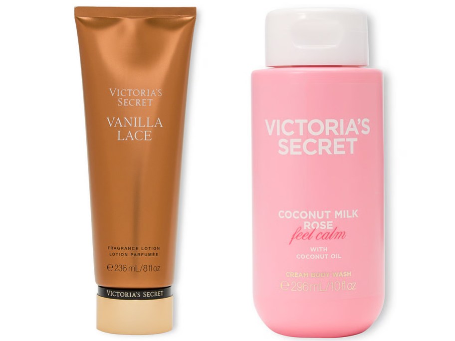 Lotion and body wash bottles