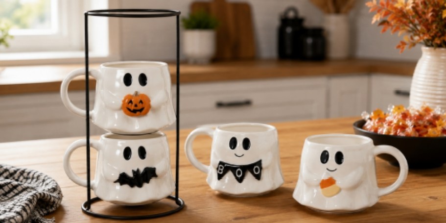 Spooky-Cute Halloween Stacking Mugs 4-Pack Just $12.97 at Walmart
