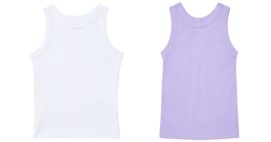 white and purple wonder nation tank tops
