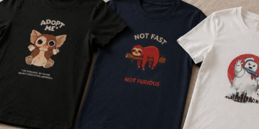TWO Woot Graphic Tees Just $16 Shipped (Funny Quotes, Character Styles, & More)