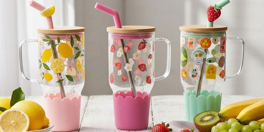Cute Glass Tumblers Only $11.98 Shipped (Reg. $17)