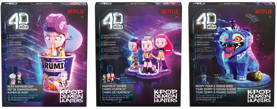 3 4d kpop demon hunters puzzle boxes 