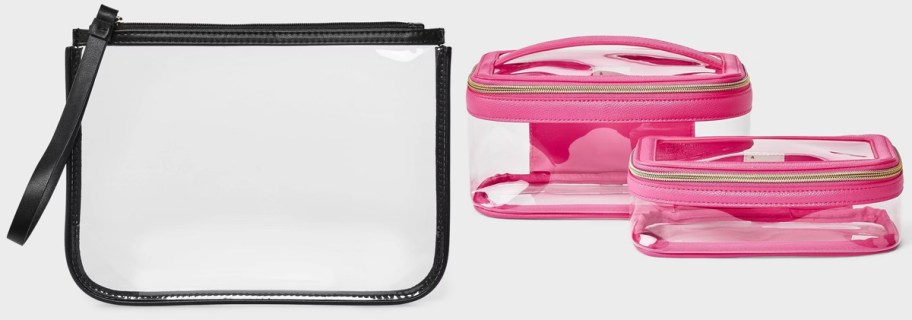A New Day Clear Pouch Wristlet and A New Day Travel Zip Pouch 2-Piece Set