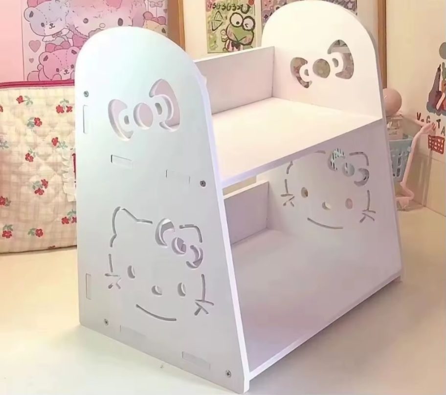 Two-Tiered Hello Kitty Storage Shelf