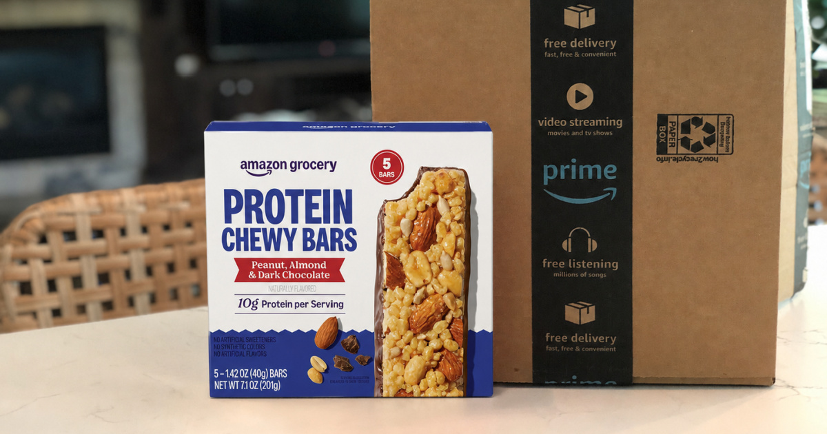 Amazon Grocery Protein Chewy Bars 5-Pack Only $1.99 Shipped