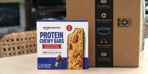 Amazon Grocery Protein Chewy Bars 5-Pack Only $1.99 Shipped