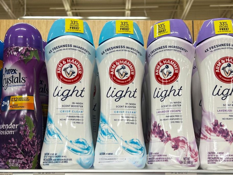 Arm & Hammer Scent Boosters on shelf in store