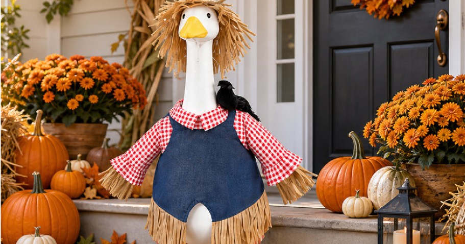 Scarecrow Porch Goose Outfit Only $9.99 on Amazon (Reg. $20)