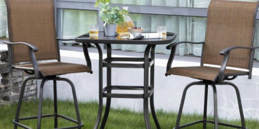 Up to 50% Off Home Depot Patio Furniture + Free Delivery | 3-Piece Bar Set Just $199.89 Delivered!
