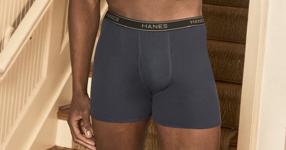 Hanes Men’s Boxer Briefs 10-Pack Just $23.98 on Walmart.com (Only $2.40 Per Pair!)
