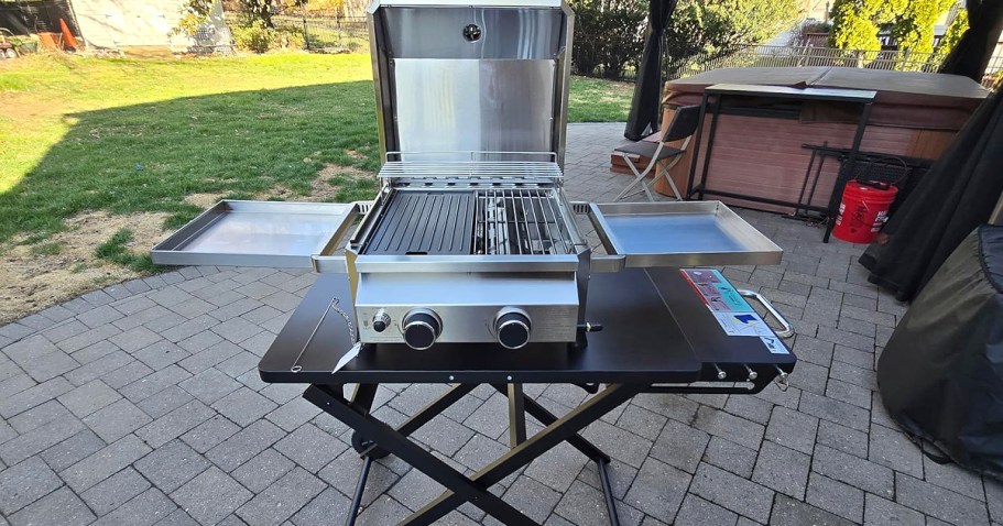 Score $65 Off This Portable 4-Burner Griddle on Amazon + Free Shipping