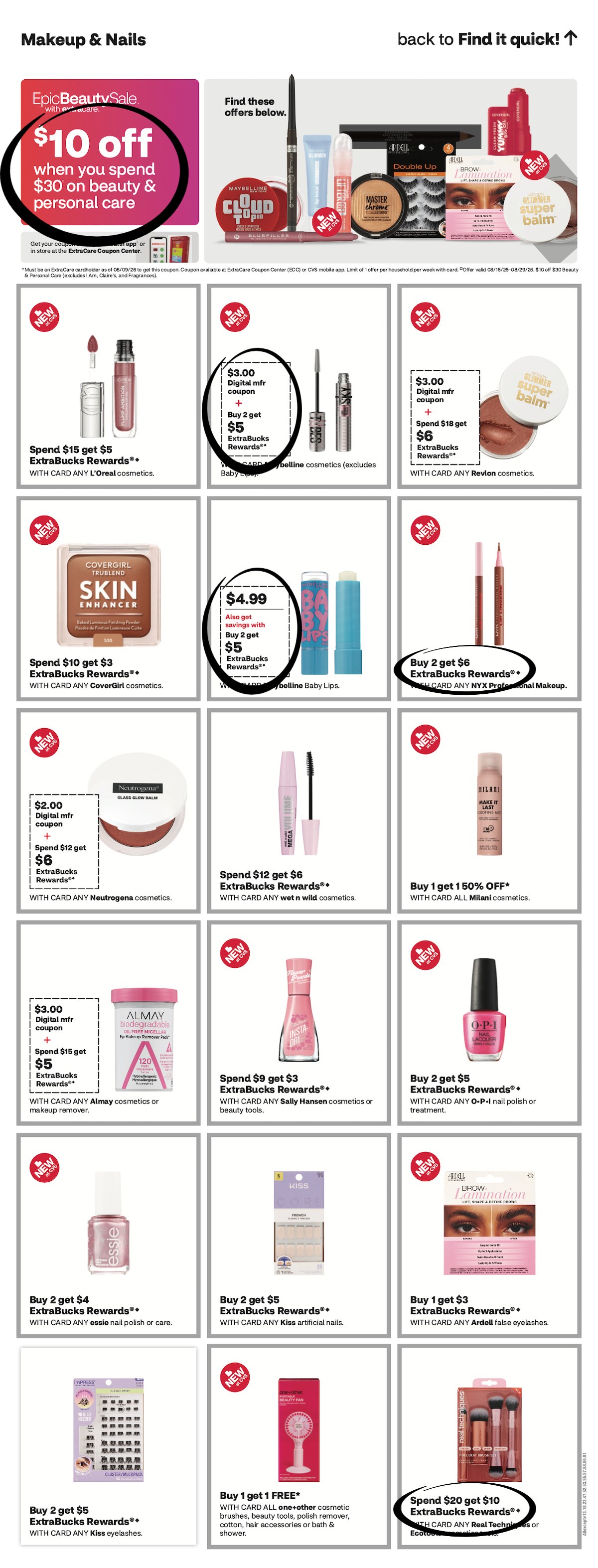 page from CVS ad