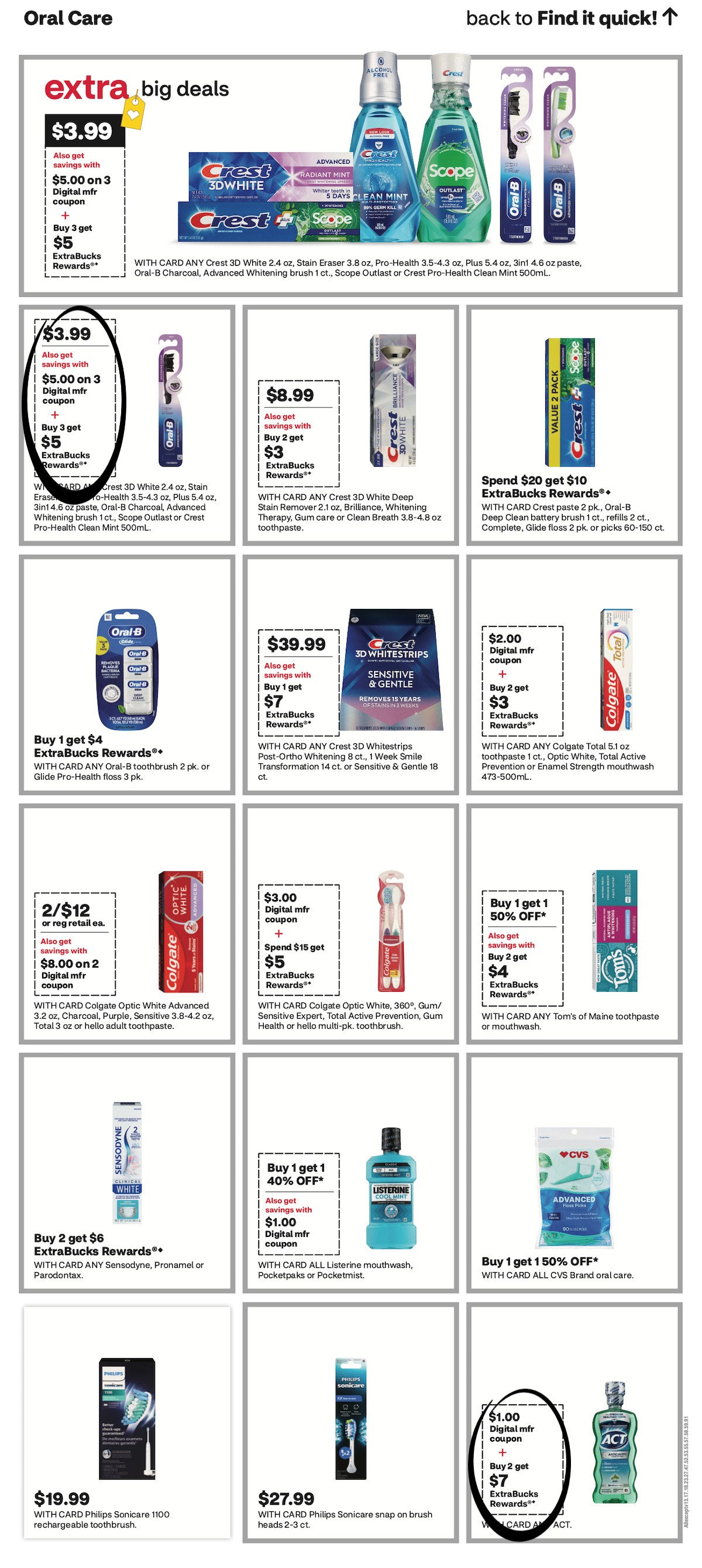 page from CVS ad