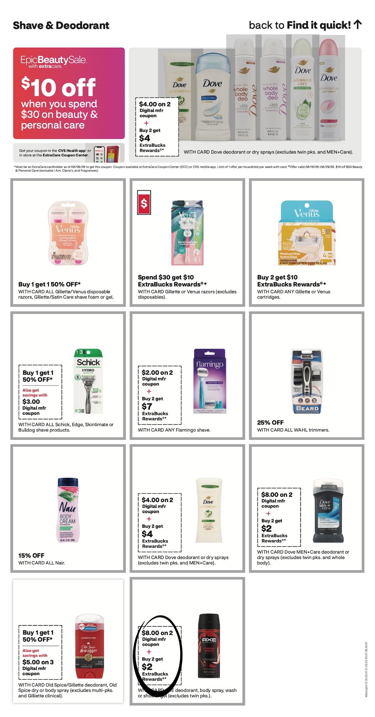 page from CVS ad
