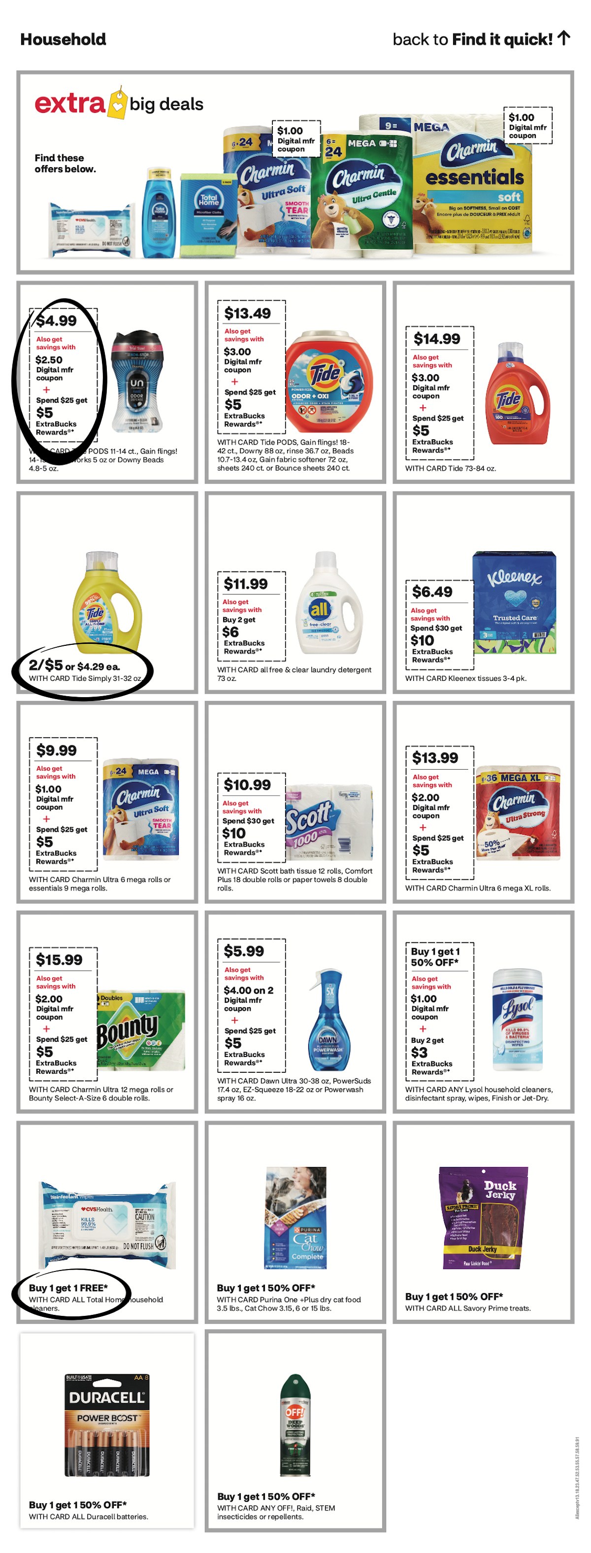 page from CVS ad