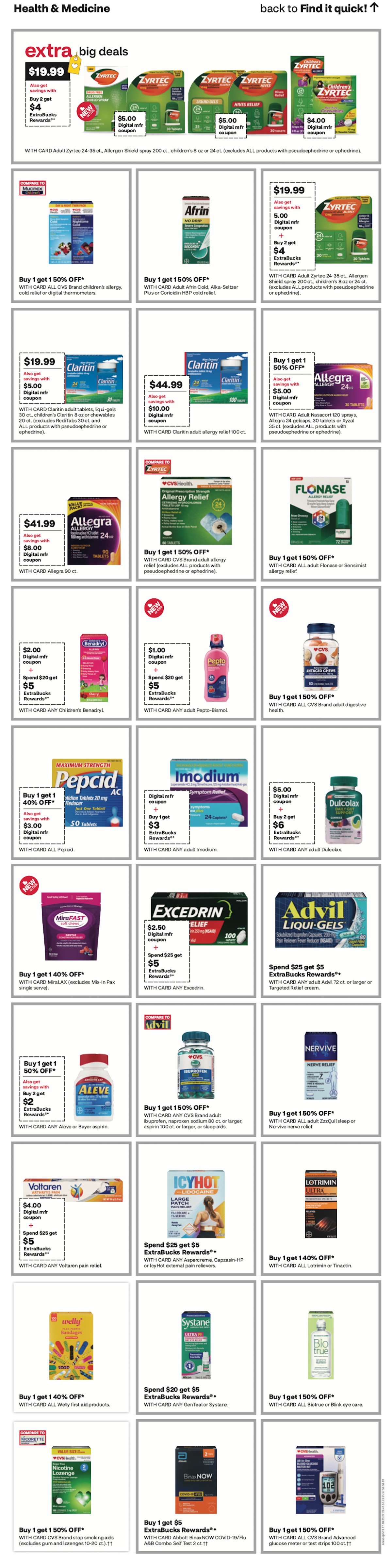 page from CVS ad