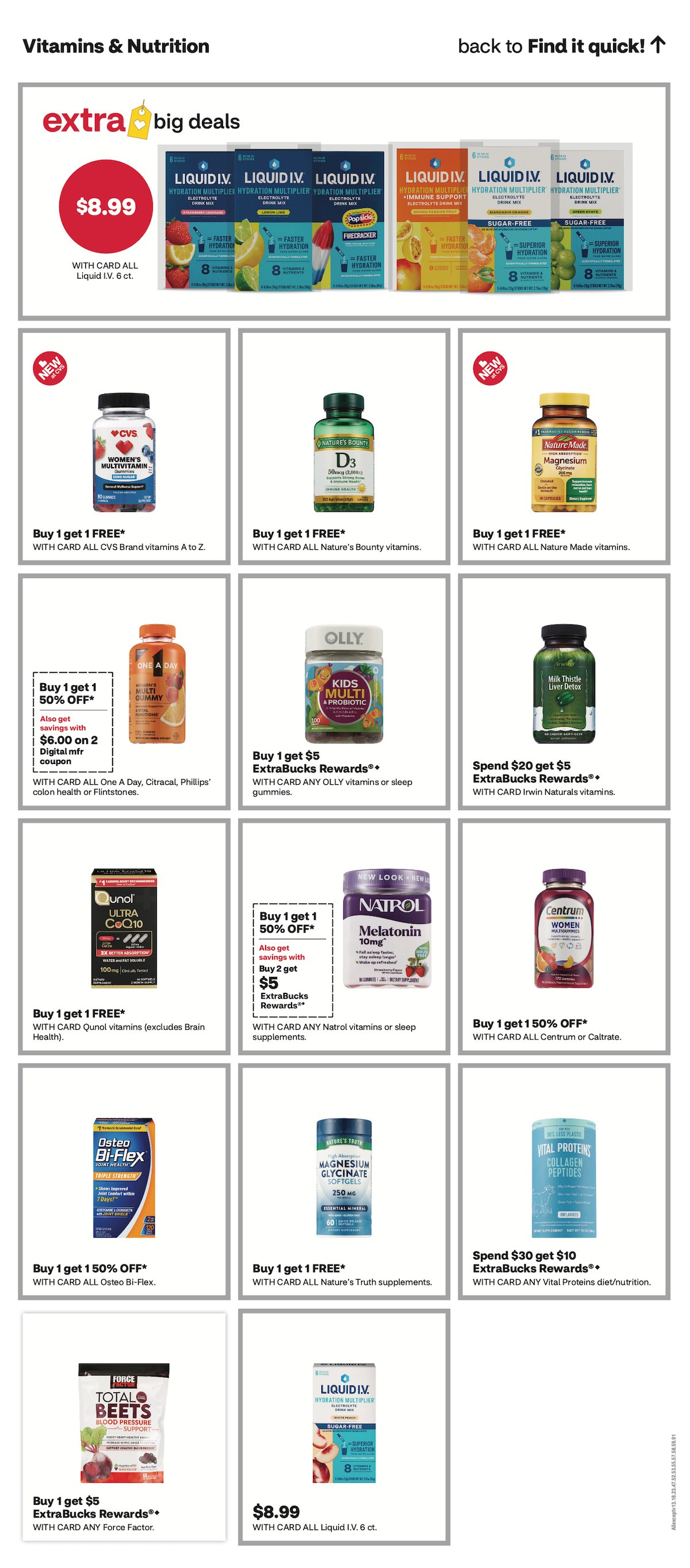 page from CVS ad
