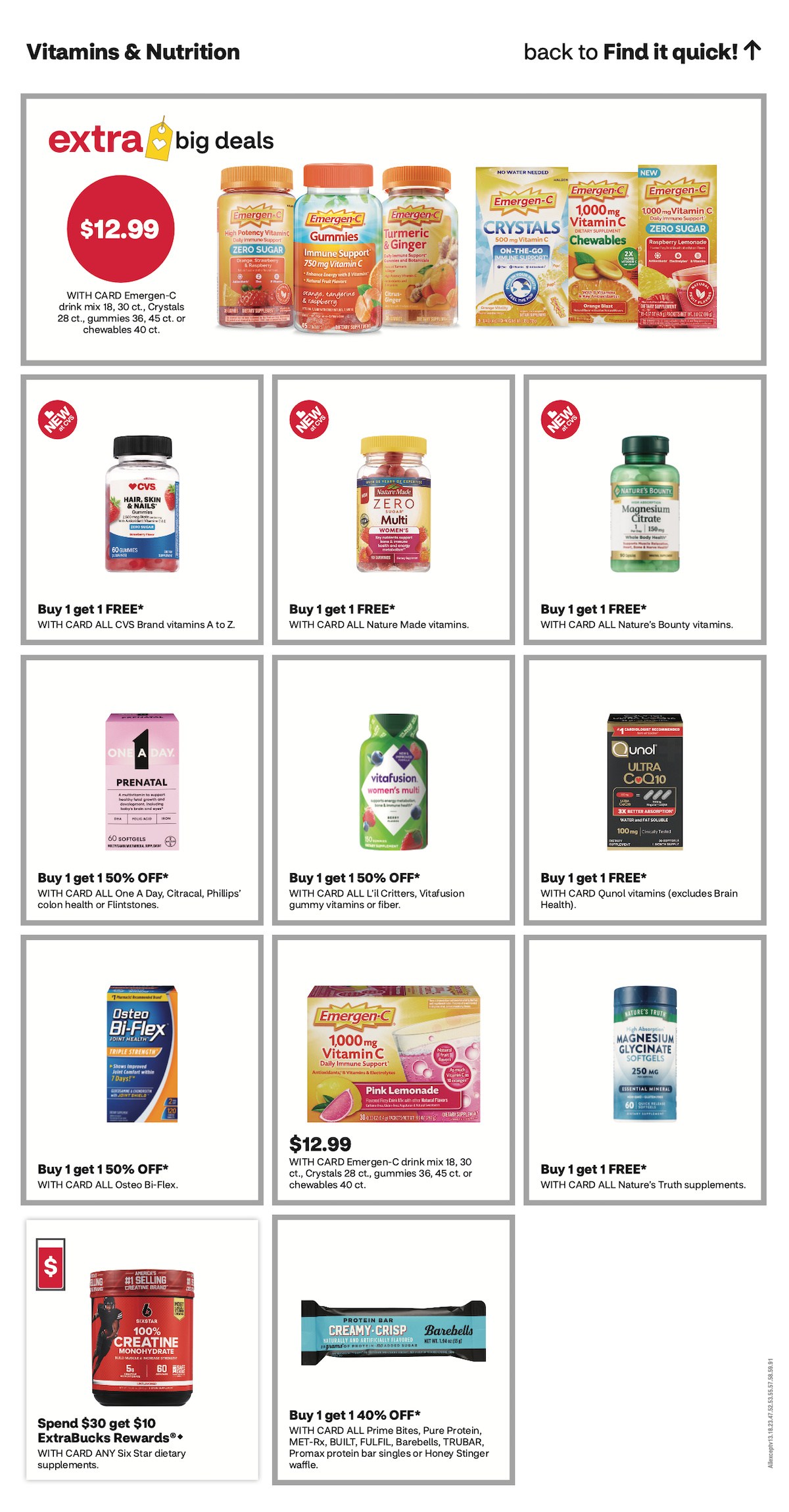 page from CVS ad