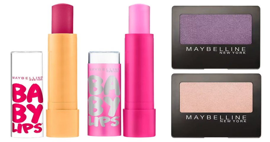 lip gloss and eyeshadow