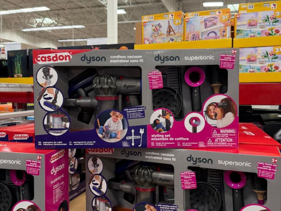 Casdon Dyson Cordless Vacuum Cleaner & Supersonic Kids Styling Set in store