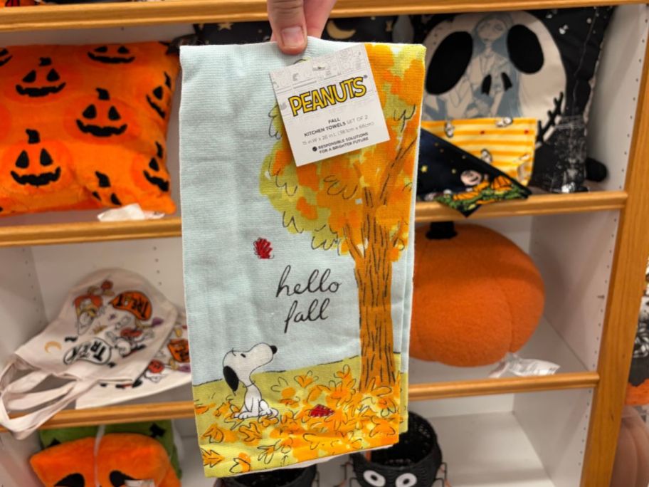 Celebrate Together Peanuts Snoopy 2-Pack Hello Fall Kitchen Towels in store