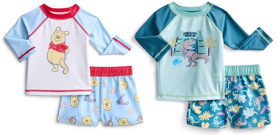 Character Baby Boy Rash Guard and Swim Trunk Set