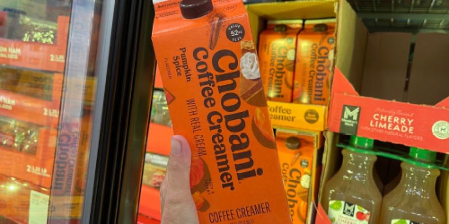 Spotted at Sam’s Club: HUGE Chobani Pumpkin Spice Creamer