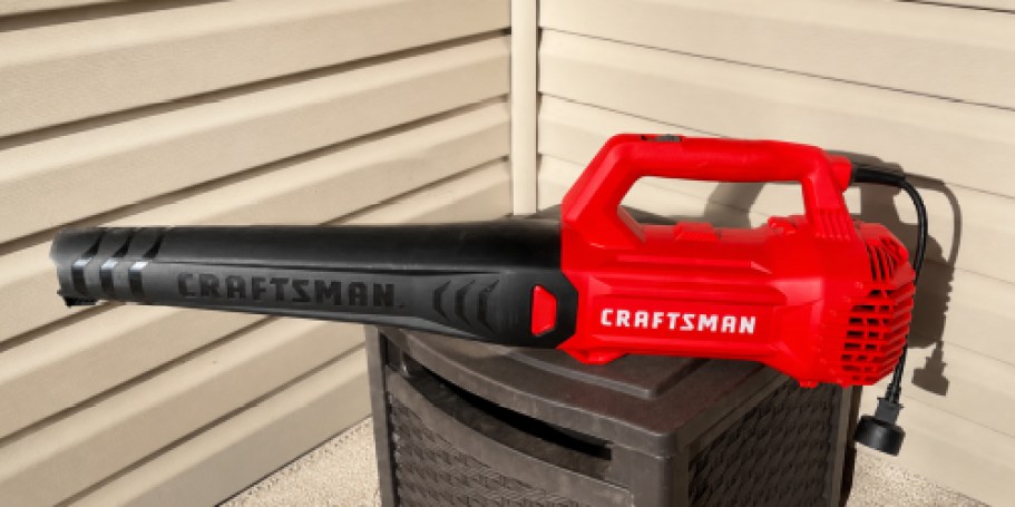 Craftsman Corded Leaf Blower Just $33.98 on Amazon (Lowe’s Charges $70!)