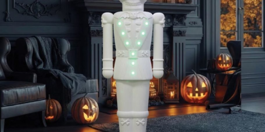 Walmart’s Viral Giant Halloween Nutcracker is Back (He Lights Up & Plays Music, Too!)