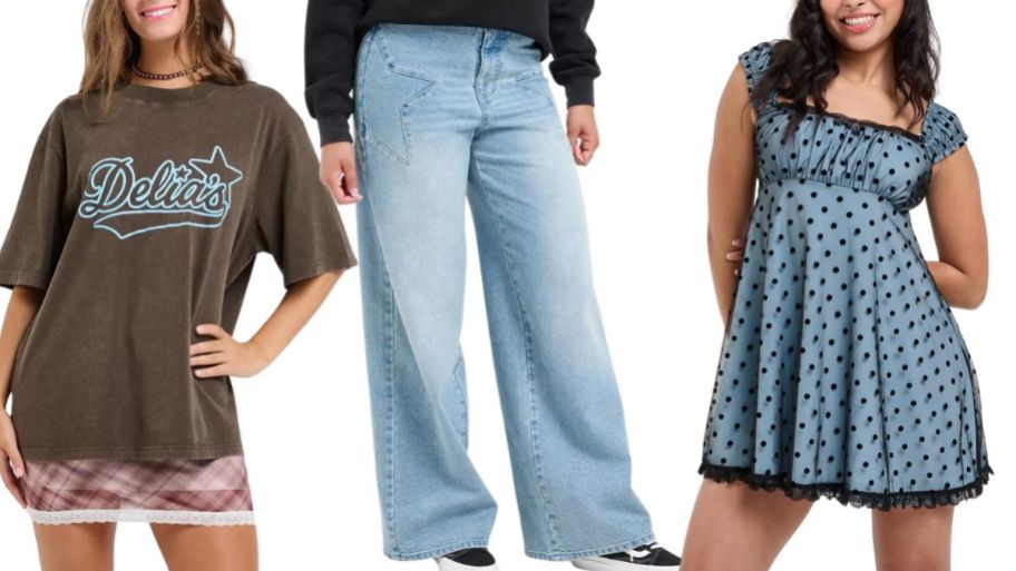 Delia's x target shirt, jeans and dress