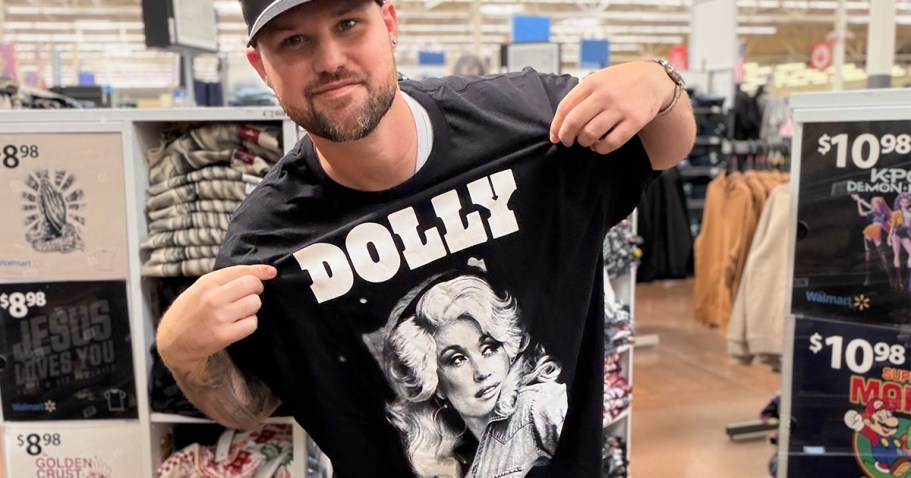 Dolly Parton Graphic Tee from $9.88 on Walmart.com