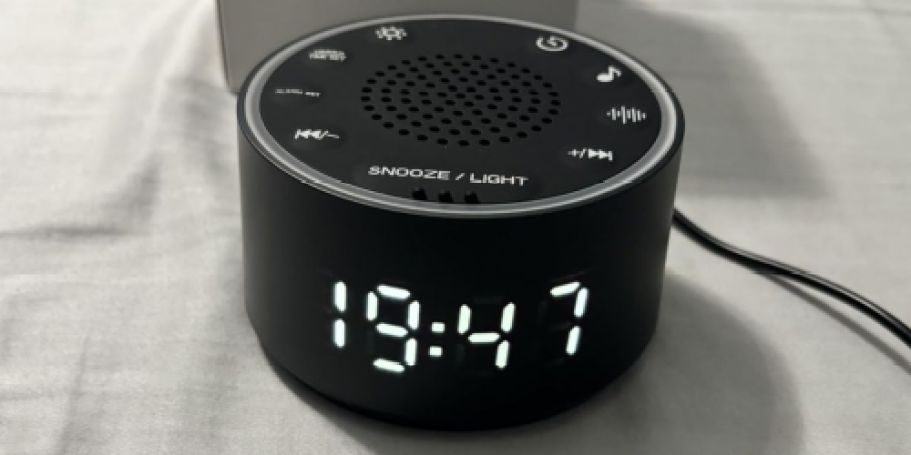 Dreamegg Alarm Clock & Sound Machine Only $12.99 on Amazon