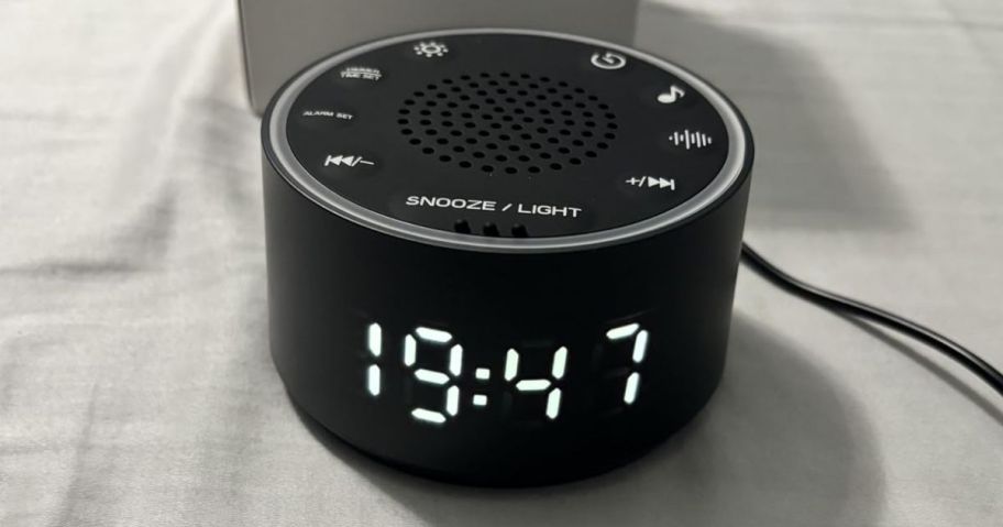 A DreamEgg Sound Machine Alarm Clock