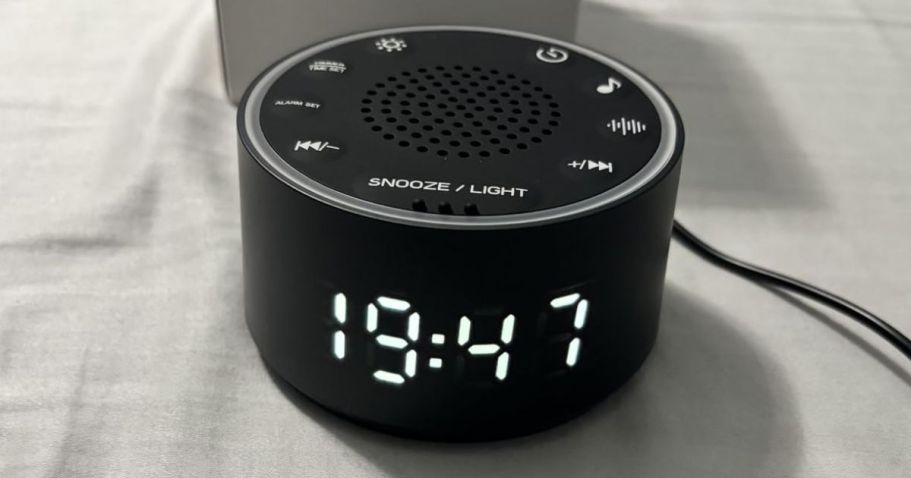 Dreamegg Alarm Clock & Sound Machine Only $12.99 on Amazon