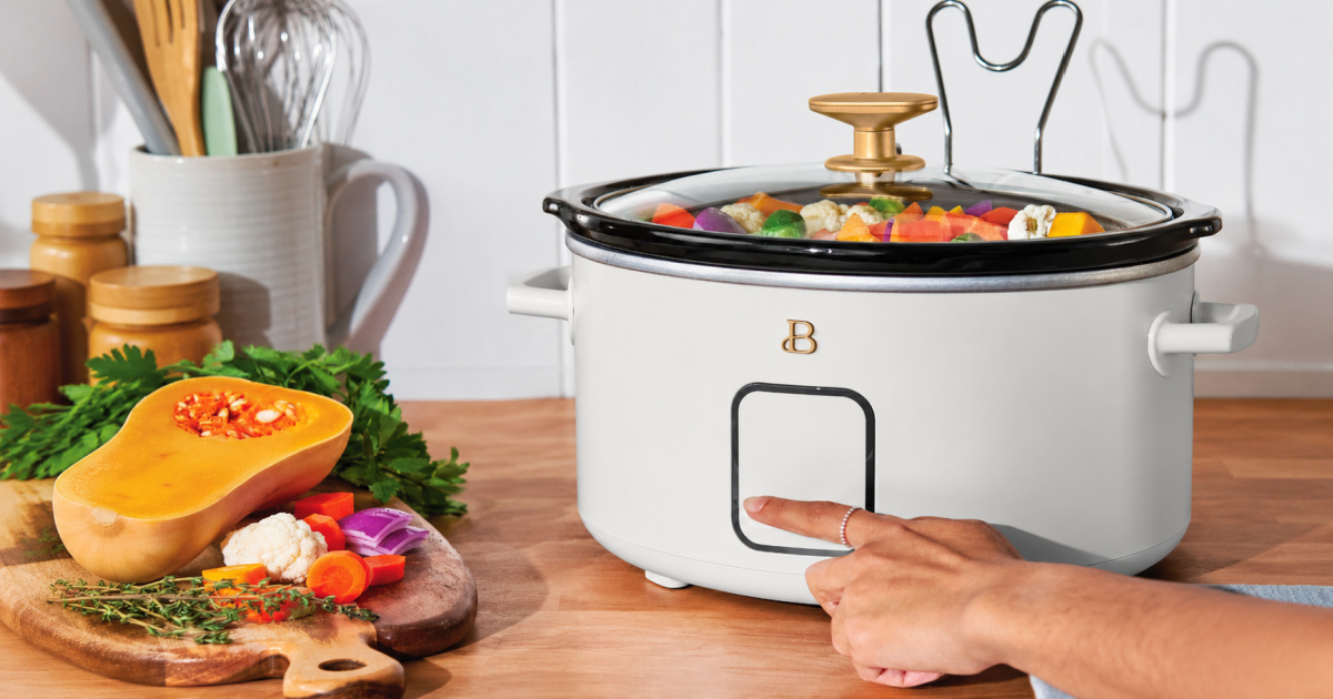 Beautiful by Drew Barrymore 4-Quart Slow Cooker Just $24.98 (Perfect for Holiday Cooking!)