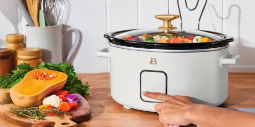 Beautiful by Drew Barrymore 4-Quart Slow Cooker Just $24.98 (Perfect for Holiday Cooking!)