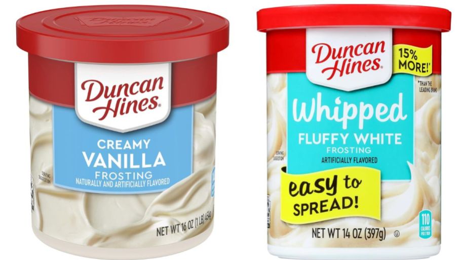 Duncan Hines frosting in different flavors