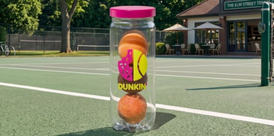 FREE Dunkin’ Mini Tennis Can w/ Munchkins Purchase – Today ONLY