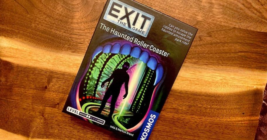 EXIT: The Game - The Haunted Roller Coaster box on table