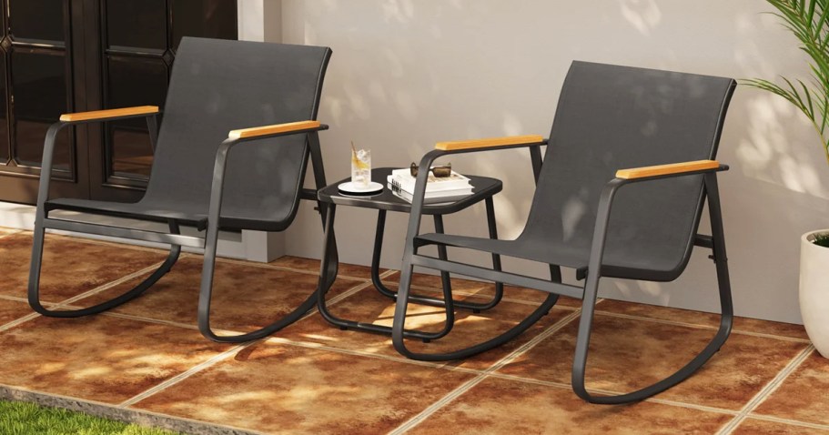 Up to 75% Off Wayfair Outdoor Furniture + Free Shipping | Rocking Set Only $88 Shipped