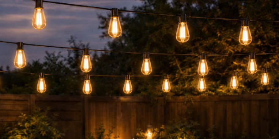 100-Foot Outdoor String Lights Just $18.99 Shipped on Amazon (Reg. $48)
