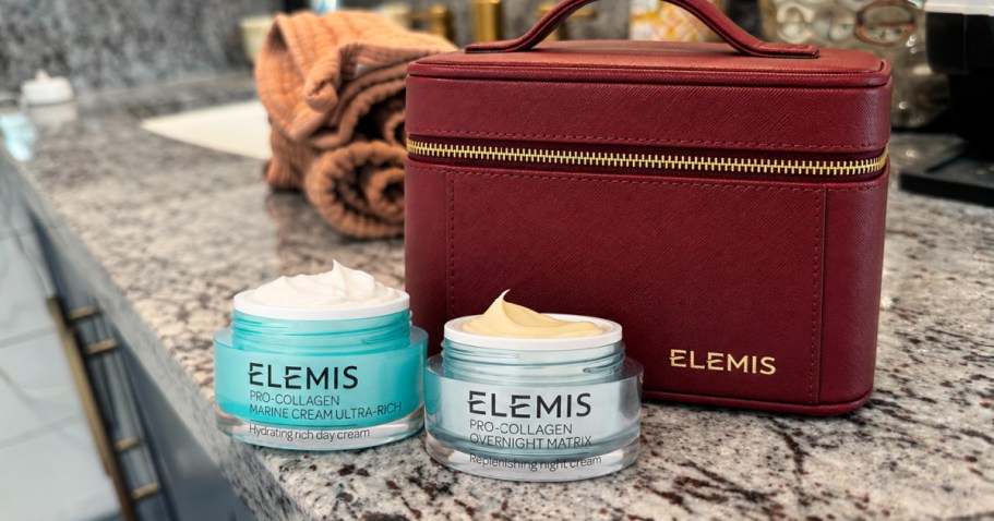 Elemis Pro-Collagen Skincare Set AND Train Case from $75 Shipped (Over $400 Value!)
