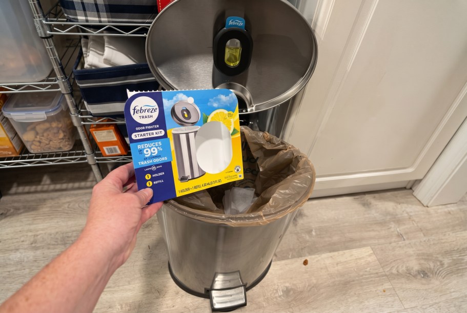 Febreze Trash Can Odor Fighter Starter Kit Just $2.94 After Walmart Cash