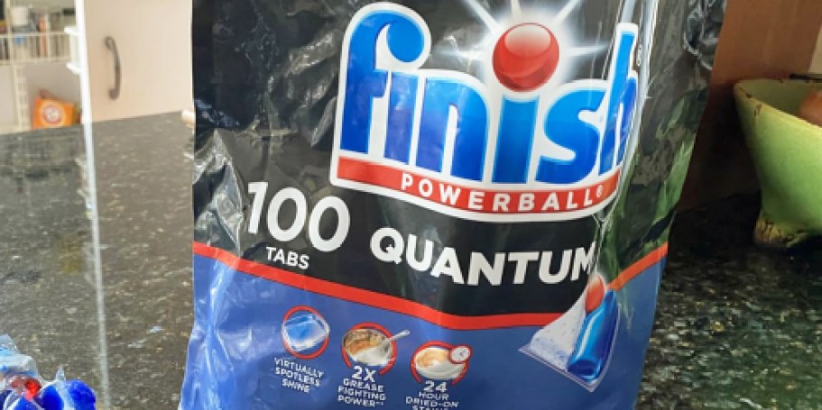 Finish Quantum Dishwasher Pods 100-Count Just $16.59 Shipped on Amazon