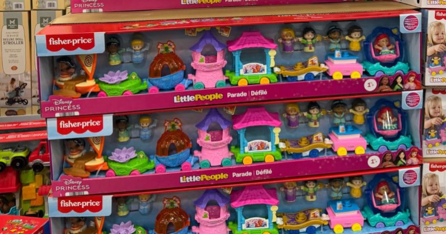 Fisher-Price Little People Disney Princess Parade Figure & Vehicle Sets in store