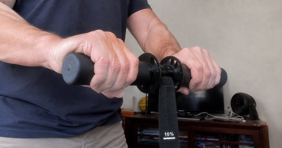 Forearm Exerciser Just $13 on Amazon (Connects to Dumbbells & Kettlebells)