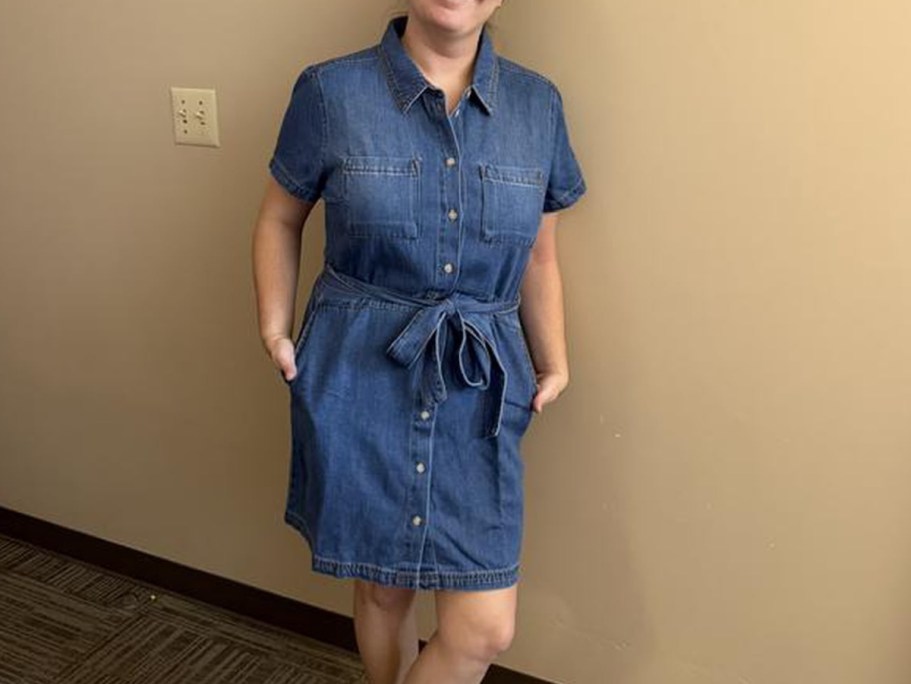 Up to 70% Off Sam’s Club Clothing | Frye Women’s Denim Dress Only $8.81
