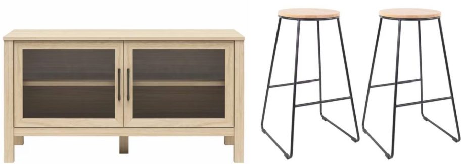 Furniture walmart living room tv stand and bar stools